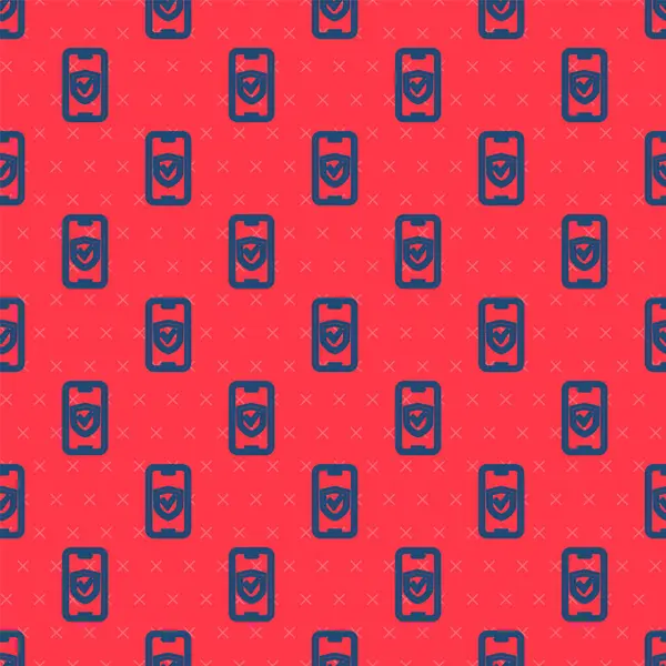 Mavi Hat Sigorta çevrimiçi simgesi kırmızı arkaplanda kusursuz desen izole etti. Güvenlik, güvenlik, koruma, konsept koruma. Vektör