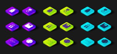 Yüzme, tenis topu, spor açıcı, banyo terazisi, madalya ve spor ikonu. Vektör