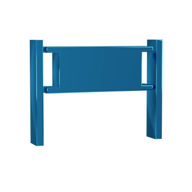 Mavi Voleybol ağı simgesi şeffaf arkaplanda izole edildi. .