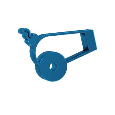 Mavi Top simgesi şeffaf arkaplanda izole edildi. .