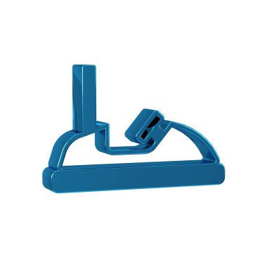 Mavi Çarpışan araba simgesi şeffaf arkaplanda izole edildi. Eğlence parkı. Çocuklar için eğlence parkı, eğlence parkı. .