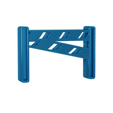 Mavi Suç mahalli simgesi şeffaf arkaplanda izole edildi. .