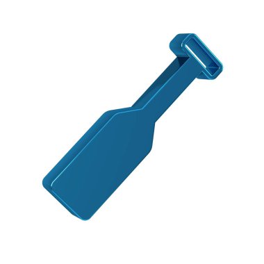 Mavi Paddle simgesi şeffaf arkaplanda izole edildi. Kürek çek.. 