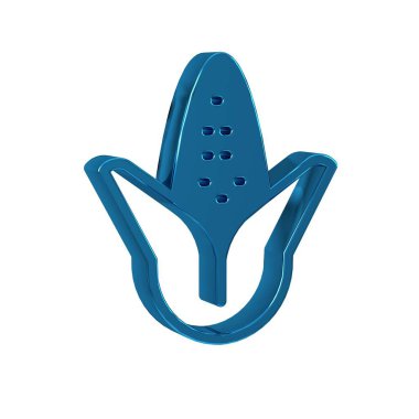 Mavi Mısır simgesi şeffaf arkaplanda izole edildi. 