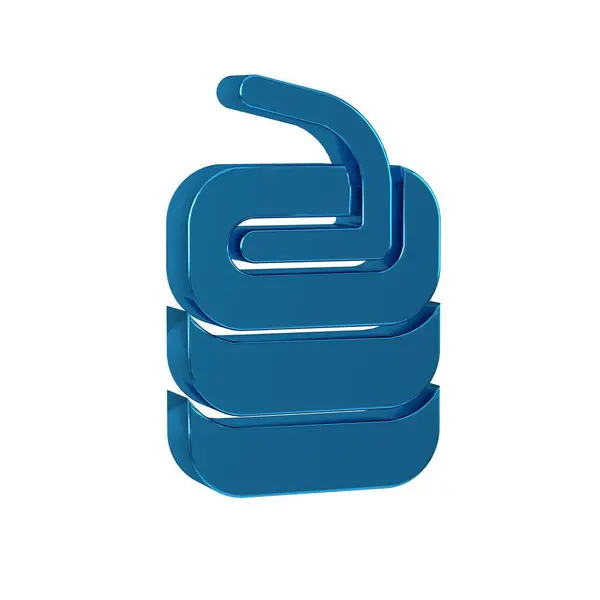 Blue Stone for curling sport game icon isolated on transparent background. Sport equipment. .