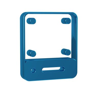 Mavi Sunucu, Veri, Web Sunucu simgesi şeffaf arkaplanda izole edildi. 