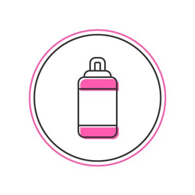 Beyaz arkaplanda izole edilmiş ana hatlı kum torbası simgesi. Vektör