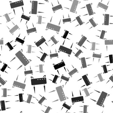 Siyah Yönlendirici ve kablosuz sinyal simgesi beyaz arkaplanda izole edilmiş. Kablosuz ethernet modem yönlendirici. Bilgisayar teknolojisi interneti. Vektör