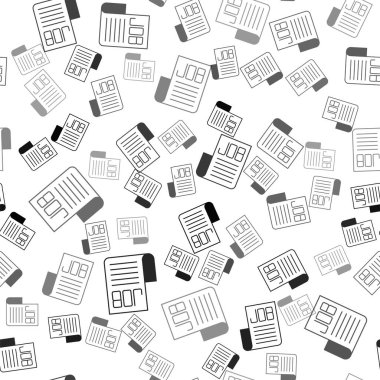 Siyah Arama görev simgesi beyaz arkaplanda izole edilmiş kusursuz desen. İşe alım ya da seçim konsepti. İş için insan kaynakları ve adam toplama. Vektör