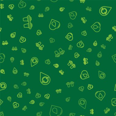 Hat su filtresi, temiz su ve kalbi su damlalarıyla kusursuz bir şekilde geri dönüştür. Vektör