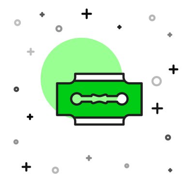 Keskin Ustura simgesi beyaz arka planda izole edildi. Vektör