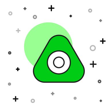 Beyaz arkaplanda izole edilmiş ana hatlı tebeşir ikonu. Vektör