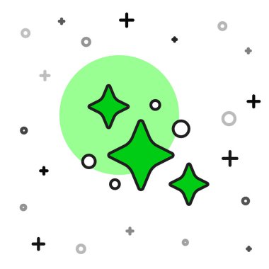 Doldurulmuş ev temizlik hizmeti konsepti simgesi beyaz arkaplanda izole edildi. Bina ve ev. Vektör