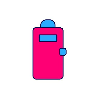 Polis saldırı kalkanı ikonu beyaz arka planda izole edildi. Vektör