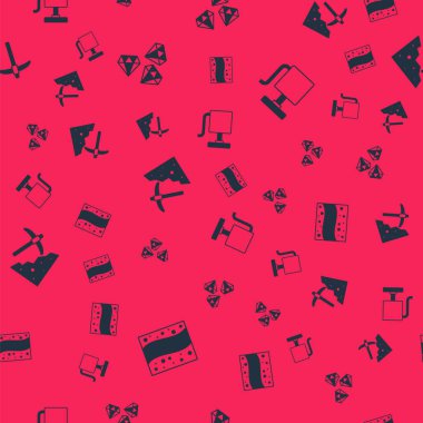 Altın madeni, Mücevher Taşı, Kazma ve Ateşleyici 'yi pürüzsüz patlayıcıya ayarlayın. Vektör