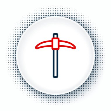 Çizgi Seçme simgesi beyaz arkaplanda izole edildi. Renkli taslak konsepti. Vektör