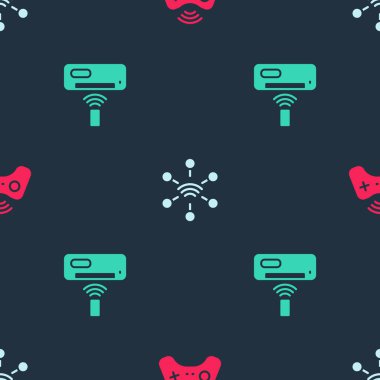 Kablosuz oyun sahası, Ağ ve Klima 'yı sorunsuz bir şablona ayarlayın. Vektör