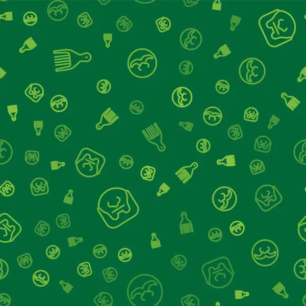 Barrette, Bıyık ve Sakal 'ı düzgün bir şekilde dizin. Vektör.