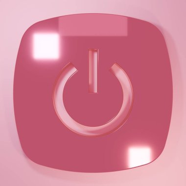 Pembe Akıllı ev simgesi pembe arka planda izole edilmiş. Uzaktan kumanda. Minimalizm kavramı. 3 Boyutlu resimleme.