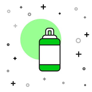 Beyaz arkaplanda izole edilmiş ana hatlı kum torbası simgesi. Vektör.