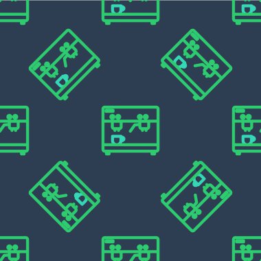 Çizgi kahve makinesi ikonu mavi arka planda izole edilmiş pürüzsüz desen. Vektör.