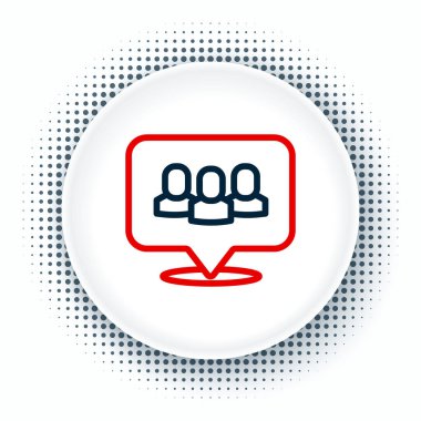 Çizgi Projesi taban simgesi beyaz arkaplanda izole edildi. İş analizi ve planlama, danışmanlık, takım çalışması, proje yönetimi. Geliştiriciler. Renkli taslak konsepti. Vektör.