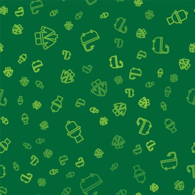 Bornoz, klozet ve banyo küvetini pürüzsüz bir kalıba sokun. Vektör.