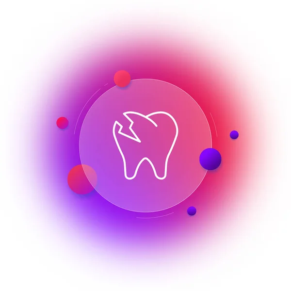 Ikona Zestawu Dentystycznego Ząb Zastrzyk Znieczulenie Korzeń Usta Szkliwo Sztuczna — Wektor stockowy