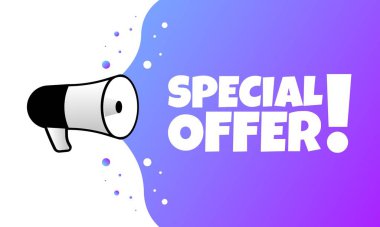 Özel teklif simgesi. Düz stil. Vektör illüstrasyonu