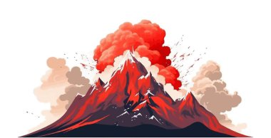 Çığ vektörü düz minimalistik izole resimleme