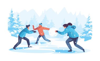 Kartopu Savaşları vektörü yassı minimalist izole vektör biçimi illüstrasyonu