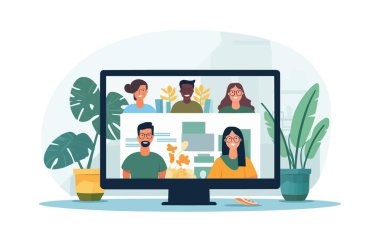 Vektör izole edilmiş vektör biçimi illüstrasyonu adı verilen videodaki kapsayıcı grup