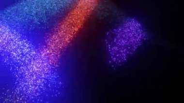 Pırıltılı Işık Efektiyle Kusursuz Döngüsüz Soyut Canlandırma