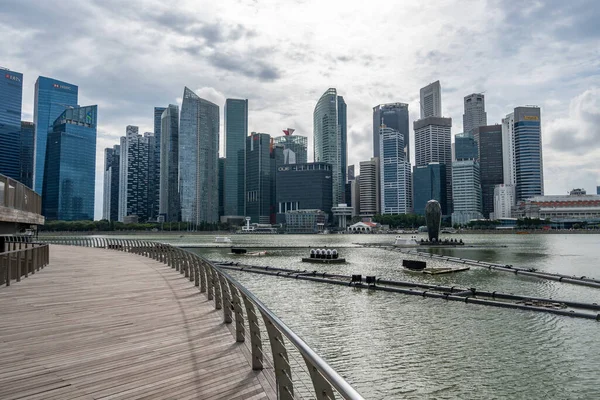 Центр Сінгапуру Дивиться Marina Bay Sands Розташований Сінгапурі Жовтня 2022 — стокове фото