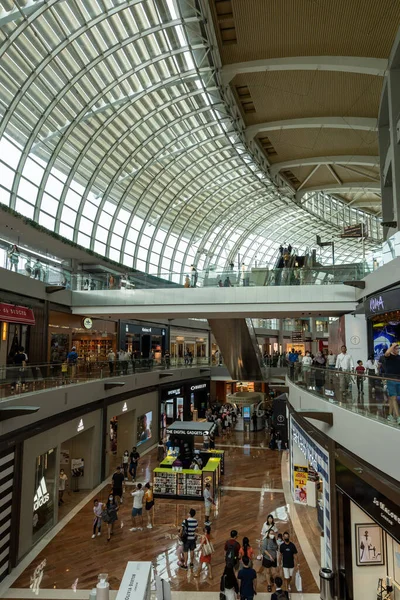 Varias Tiendas Comercios Marina Bay Sands Mall Singapur Tomado Octubre — Foto de Stock