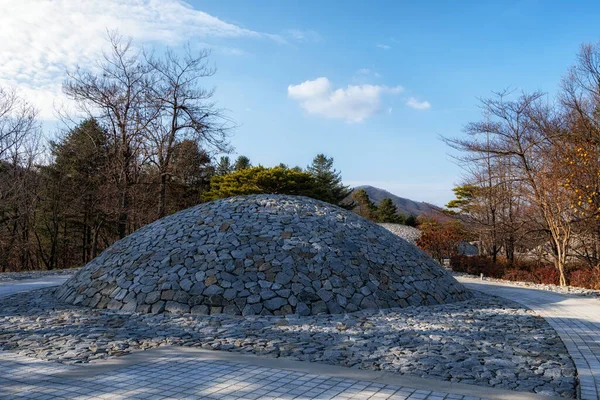 Diverse Rotspartijen Museum San Rock Garden Wonju Zuid Korea — Stockfoto