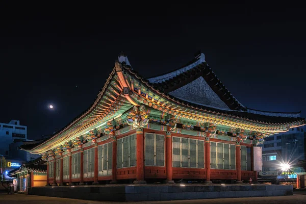 stock image Wonju Gangwon Gamyeong or also called gangwon province administration building taken at night. Famous Joseon era historic site in Wonju, South Korea. Taken on November 11 2022