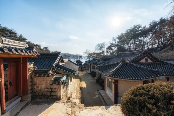 Dosan Seowon Egy Híres Történelmi Konfuciusz Akadémia Andongban Koreában Télen Stock Fotó