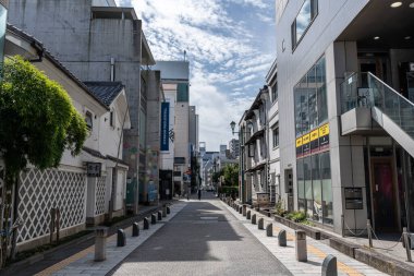 Matsumoto şehir merkezi sokak manzarası Matsumoto tren istasyonu yakınlarında çekildi. 25 Eylül 2024 'te Japonya Matsumoto' da çekildi.