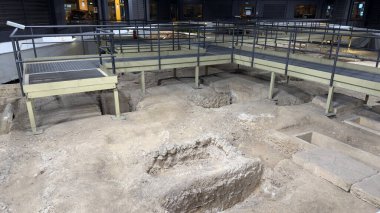 Necropolis Magna Grecia. Yunanistan 'ın Taranto, Puglia, İtalya polisinin cenaze yerine sahip arkeoloji alanı. Yüksek kalite fotoğraf