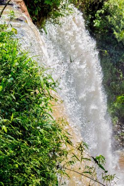 Iguazu Şelalesi, Misiones, Arjantin 'deki bir şelalenin detayları