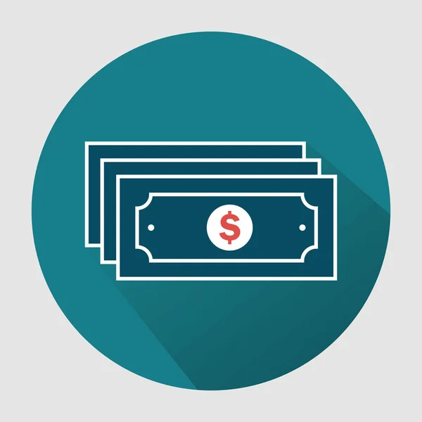 Paper Money Icon Color Style Design Vector — Stock Vector