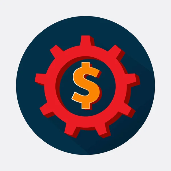 Cost Optimization Production Efficiency Icon — Stock Vector