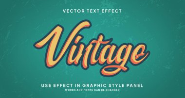 Metin Efekti için Düzenlenebilir Grafik Biçimi. Eski Biçim