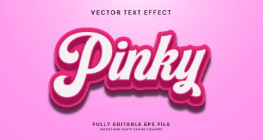 Düzenlenebilir metin biçimi efekti - Pinky metin biçimi teması.