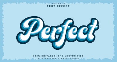 Düzenlenebilir metin biçimi efekti - Mükemmel metin biçimi teması.