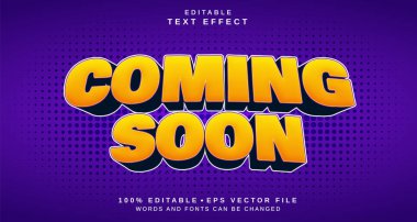 Düzenlenebilir metin biçimi efekti - Yaklaşıyor metin biçimi teması.