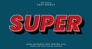Editable text style effect -Super text style theme.
