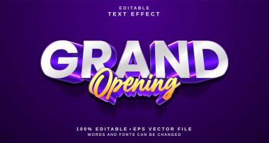 Düzenlenebilir metin biçimi efekti - Büyük Açılış metin biçimi teması.