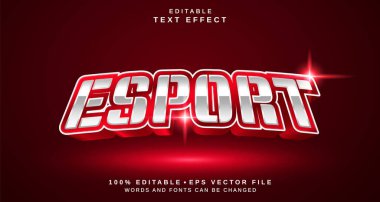 Düzenlenebilir metin biçimi efekti - Esport metin biçimi teması.